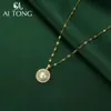Aitong Jewelry Lujo Accesible Diseño de Nicho Collar Transparente Magnífico Suave Exquisito Collar Elegante Simple Moderno Collar