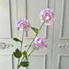 3 flores artificiales de hortensia, flores artificiales de bola de nieve para arreglos de pasillo de boda, decoración de hotel y hogar