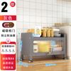 Rack de armazenamento de cozinha com porta de armário, piso, armário de armazenamento multi-camada, forno de micro-ondas multifuncional, forno, forno, rack de armazenamento de armário
