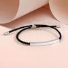 Pulsera de acero inoxidable pulida con espejo y cuerda ancha de TikTok, muy vendida, para mujer, con tubo hueco largo, para parejas, joyería