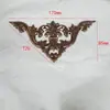 Acessórios de Decoração para Portas em Aço Inoxidável, Flor de Canto em Formato de Morcego para Portão de Pátio, Placa de Cobertura de Flor de Orquídea Borboleta para Canto de Borda de Porta de 90 Graus