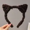 2026 Nova Faixa de Cabelo de Pelúcia para Lavar o Rosto Outono Inverno para Mulheres Faixa de Cabelo Estilo Ins Faixa Versátil para Controlar Fios Soltos Presilha de Cabelo Acessórios de Cabelo