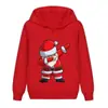 Sudadera Navideña Estampado de Papá Noel Hombre Mujer Talla Grande Sudadera YIb Calle Sudadera Harajuku
