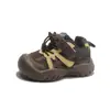 Nuevos Zapatos Casuales para Niños para Exteriores Primavera y Otoño 2026, Zapatos de Cuero Antideslizantes de Suela Simple, Zapatos de Senderismo para Niños, Zapatos Deportivos de Suela Suave