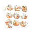 Hk057-T Adesivos Redondos Decorativos de Abóbora Selos Adesivos para Envelope de Cartão de Saudação Adesivos Selantes Redondos