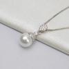 Colgante de plata S925 con punta cerrada para mujer, colgante con personalidad, colgante de perla, soporte vacío, accesorios de joyería DIY, producto semiacabado, moda 760