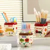 Porta-Canetas Fofo Caixa de Armazenamento para Mesa para Estudantes Temporada de Volta às Aulas DIY Criativo Dopamina Barril de Caneta Infantil Enfeites para Meninas