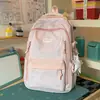 Mochila Nova Estilosa de Alta Capacidade para Estudantes Universitários, do Ensino Médio e do Ensino Fundamental, Bolsa Escolar Fofa e Leve para Meninas