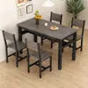 Sala de estar Hogar Mesa y Sillas Rectangulares para Comedor Comedor Mesa Sencilla Apartamento Pequeño Desayuno Restaurante Tienda de Snacks Combinación de Mesa y Sillas