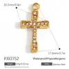 Accesorios de Joyería de Acero Inoxidable Transfronterizos Maleta de Dibujos Animados Goteo de Aceite Flor Colorida Chapado en Oro Real de 18K Colgante