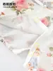 Macacão de Bebê Recém-Nascido de Manga Curta para o Verão, Macacão de Bebê 100% Algodão, Pijama de Bebê Estampado em Musselina