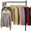 Cardigan de Tricô Cinza de Alta Qualidade com Gola Redonda e Mangas Longas para Mulheres 2025 Primavera e Outono Novo Estilo Peça Externa Fashion Top Jaqueta