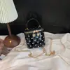 Bolso de Mano con Cadena Nuevo 2026 con Alto Atractivo Estético, Bolso de Hombro de Lunares, Moderno y Sencillo, Bolso Cubo Elegante y Único