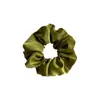 Romance Primaveral~ Goma para el Cabello de Satén Color Aguacate, Cuerda para Coleta Estilo Bosque Fresco, Goma para Moño, Herramienta de Peinado