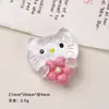 Accesorios de Resina DIY de Dibujos Animados, Pinzas para el Cabello de Gato con Flores de Primavera, Fundas para Teléfono, Hebillas para Zapatos, Llaveros, Colgantes y Decoraciones