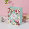 Saco de Papelão Branco com Flor de Tinta Retro Loja de Roupas Roupas da Dinastia Han Bolsa de Mão Máscara Embalagem de Caixa de Sapato Saco de Presente