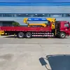 Grúa sobre camión de 14 toneladas, Camión de ocho ruedas traseras National Vi Shaan Automobile Xuan De Yi 6 con grúa sobre camión Juntuo de 12 toneladas puede ser exportada para exportación