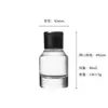 Frasco de perfume de vidrio transparente 15 bayoneta dispensador frasco cosmético frasco de perfume frasco desnudo frasco rociador embalaje frasco vacío