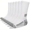 Calcetines Nuevos de Moda para Hombre Estilo Deportivo Baloncesto Color Blanco y Negro Gris Versátiles Estilo Universitario Estudiante Calcetines Largos