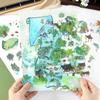 Inferir. Eu Montanha Série Livro Tamanho Grande Adesivos Paisagem Antigo diy Cenas Paisagem Empilhada 4