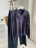 Cárdigan de Punto Coreano Retro con Cuello de Ganchillo Hueco Otoño/Invierno 2026 para Mujer, Suave y Juvenil con Botones de Madera Abrigo Suéter