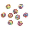 Contas Flor de Camélia Populares Transfronteiriças com Strass, Bolas Florais de Contas de Argila Macia, Contas com Furo Reto, Acessórios para Joias DIY Feitos à Mão, Materiais DIY