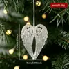 Nuevas decoraciones navideñas transfronterizas: colgantes acrílicos con lentejuelas, adornos transparentes de copo de nieve, arreglo de escena para árbol de Navidad