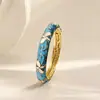 2026 Pulsera Esmaltada de Trébol de Cuatro Hojas Fresca y Dulce Más Vendida para Mujeres, Joyería Vintage de Corte Abierta Apilable al por Mayor