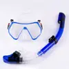 Gafas de buceo profesionales juego de tubo de respiración silicona antivaho snorkel gratis juego completamente seco máscara de gafas de buceo snorkel
