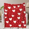 Manta Estampada Digitalmente con Corazón Rojo - Manta Conmemorativa Suave y Cálida - El Regalo Navideño Perfecto para Momentos Inolvidables