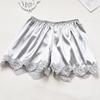 2024 Verão Anti-reflexo Calças de Segurança Femininas Renda Tripla Calças Leggings Calças de Seguro Shorts Soltos