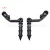 Accesorios de Pedal de Pie Antideslizante para Motocicleta Modificada, Aleación de Aluminio, Soporte de Pie para Parachoques 1.25