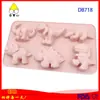 Más de 6 formas diferentes de molde de silicona para pastel de dinosaurio Herramientas de horneado DIY Molde esencial para jabón de aceite esencial hecho a mano