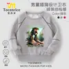 Sudadera de Otoño para Niños Mayores Tongtongge 2025 Hombre de Palo de Madera Shanhaijing Ropa de Otoño para Niños