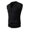2025 Transfronterizo Amazon Nuevo Chaleco de Punto sin Mangas con Cuello en V para Hombre Suéter Chaleco Juvenil Casual Camisa Base