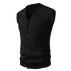 Comercio Exterior Transfronterizo 2026 Suéter de Punto Cardigan Chaleco sin Mangas Casual para Hombre Chaleco Personalizado de Moda Amazon