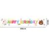Banner Colgante de Cumpleaños Decoración para Fiesta Infantil Accesorios Pastel Inflable Fondo de Feliz Cumpleaños Personalizado