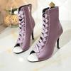 Comércio Exterior Sandálias Europeias e Americanas Femininas Sandálias de Verão com Tiras e Biqueira Aberta Sandálias Fashion de Salto Alto Sapatos Individuais com Bico Aberto Estilo Romano