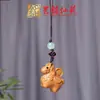 Colgante de Cadena para Teléfono Móvil Talla de Caballo de Palosanto Yiming Xianyuan Arena Verde Arcoíris Llavero de Caballo Tallado en Madera Creativo
