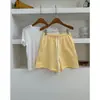 Nuevos Shorts Casuales de Pierna Ancha con Cintura Elástica para Mujer Verano 2026, Shorts Sencillos de Felpa con Cordón y Bordes Deshilachados, Estilo Perezoso
