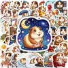 Pacote de Adesivos de Porquinho-da-Índia Novo Transfronteiriço com 56 Peças, Adesivos Criativos Fofos de Desenho Animado para Decoração de Diário
