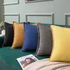 Fronha de Algodão e Linho Colorida com Borda Estilo Normcore Popular da Amazon Fronha para Decoração de Sofá de Sala de Estar Casa