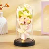 Buquê de Flores Eternas em Acrílico Luminária de Mesa Ornamento Estilo Ins Presente para Professor, Namorada, Presente Criativo de Aniversário e Dia dos Namorados
