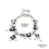 Colgante pequeño de Hello Kitty de Sanrio, Llavero de Hello Kitty con diamantes de imitación para múltiples niñas, Charm para bolso, Cadena para teléfono, Pulsera, Collar
