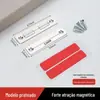 Batente de Porta Magnético Forte de Aço Inoxidável para Armário Sem Furo Batente Magnético Invisível Ultrafino para Gaveta de Armário Porta Deslizante