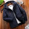 [8186] ¡Estilo de invierno! Chaqueta acolchada de algodón gruesa de invierno para hombre, forrada de polar, holgada, casual, multibolsillo, para mediana edad y resistente al frío