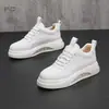 Zapatos Blancos con Amortiguación de Aire para Hombre Moda de Primavera Versátiles Transpirables Zapatos Casuales Zapatos de Moda para Hombre Zapatos con Suela Gruesa Plataforma Elevadora