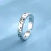Novo Anel de Casal Estrela Cósmica para Homens e Mulheres Leve Luxo Nicho Design de Ponta Anel Presente de Dia dos Namorados