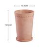 Maceta de cemento de arte creativo personalizado concreto emperador romano flor transpirable maceta de cerámica con bandeja fabricantes mayoreo