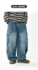 Jeans para Niños 2026 Otoño Nuevo Estilo Jeans de Diseño Casual para Niños Pantalones Curvos Lavados de Moda para Niños